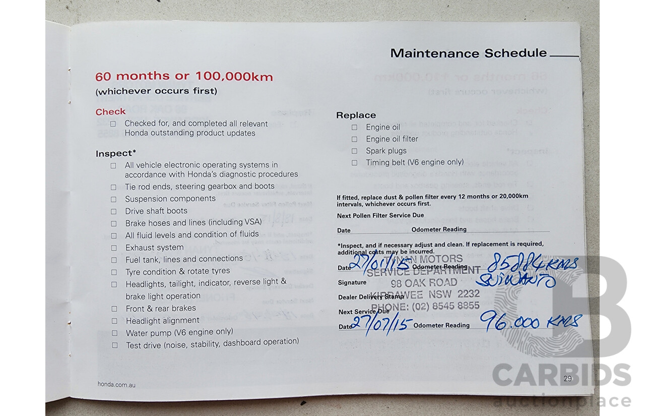 8/2010 Honda Accord VTi 50 MY10 4d Sedan Grey 2.4L