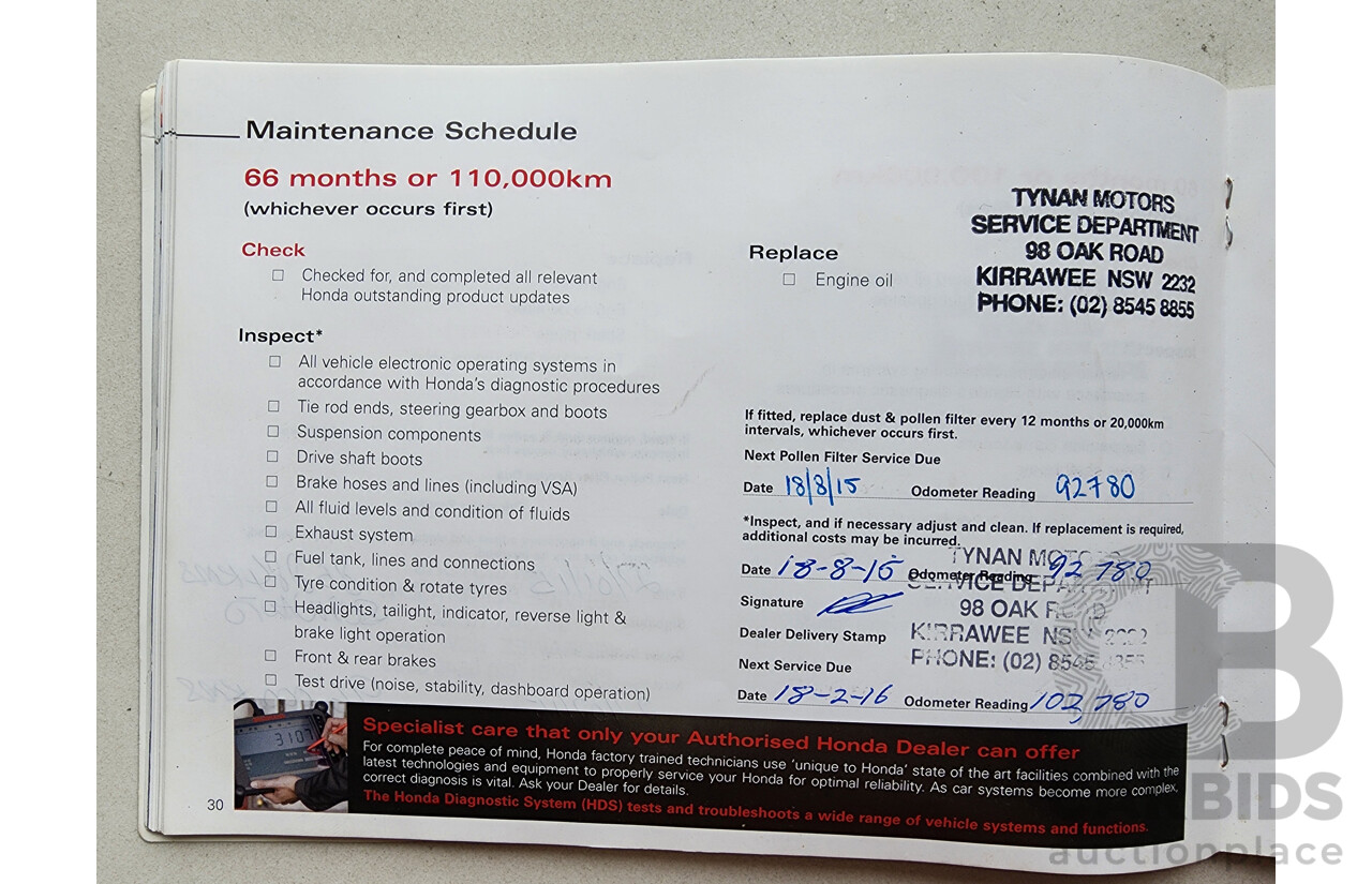 8/2010 Honda Accord VTi 50 MY10 4d Sedan Grey 2.4L