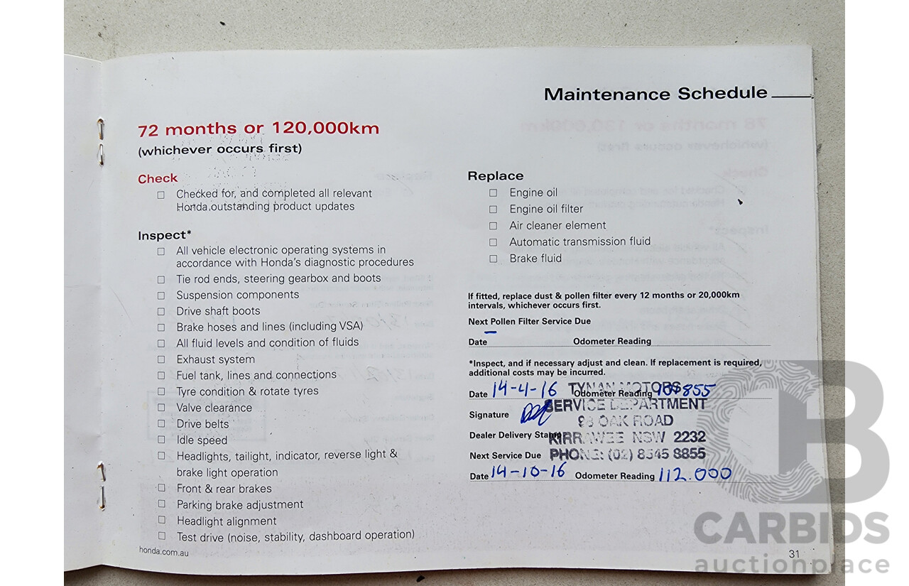 8/2010 Honda Accord VTi 50 MY10 4d Sedan Grey 2.4L
