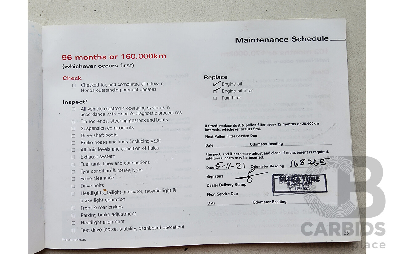 8/2010 Honda Accord VTi 50 MY10 4d Sedan Grey 2.4L