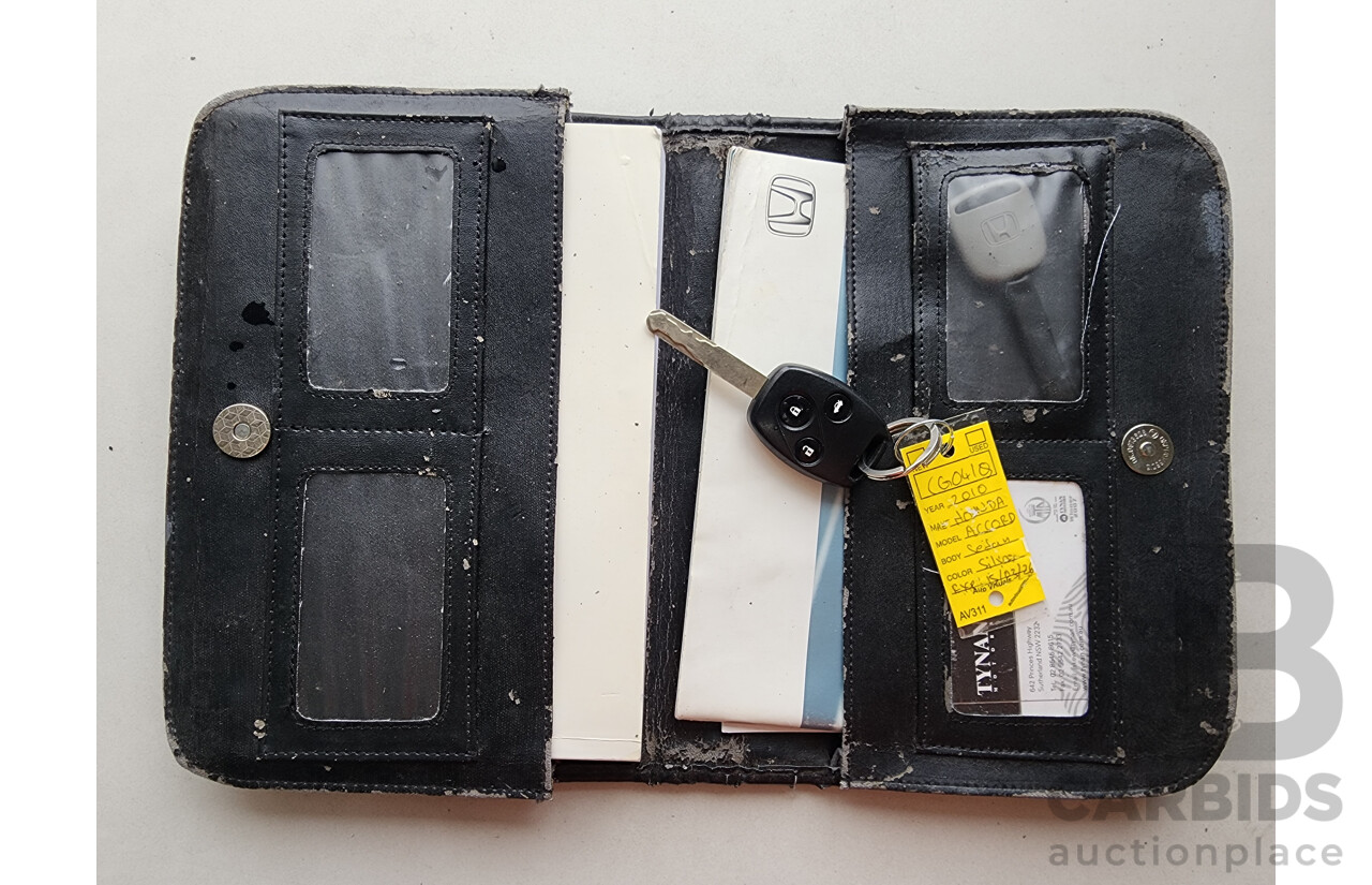 8/2010 Honda Accord VTi 50 MY10 4d Sedan Grey 2.4L