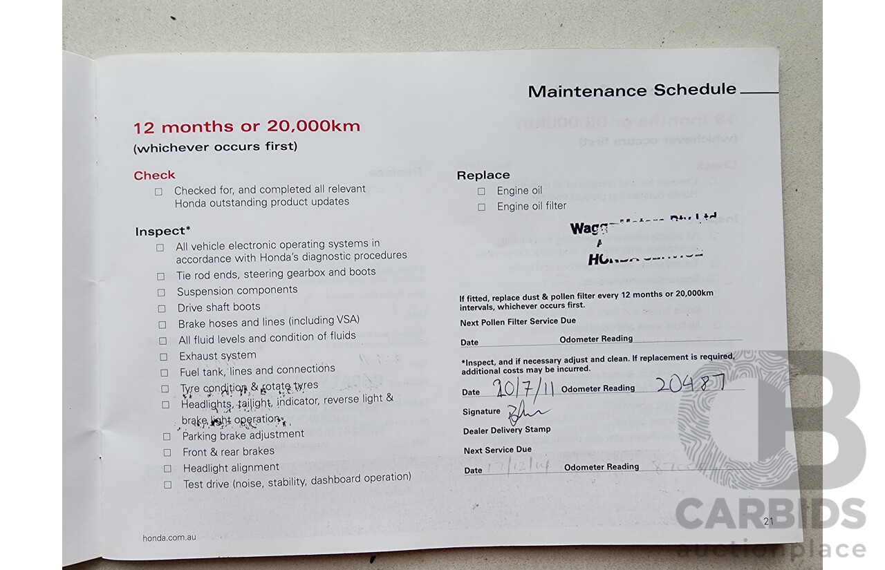 8/2010 Honda Accord VTi 50 MY10 4d Sedan Grey 2.4L