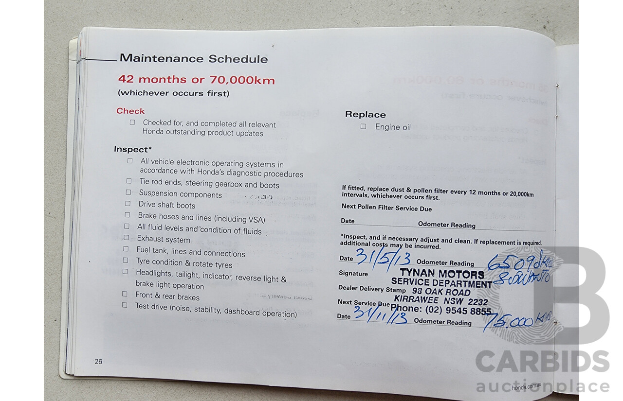 8/2010 Honda Accord VTi 50 MY10 4d Sedan Grey 2.4L