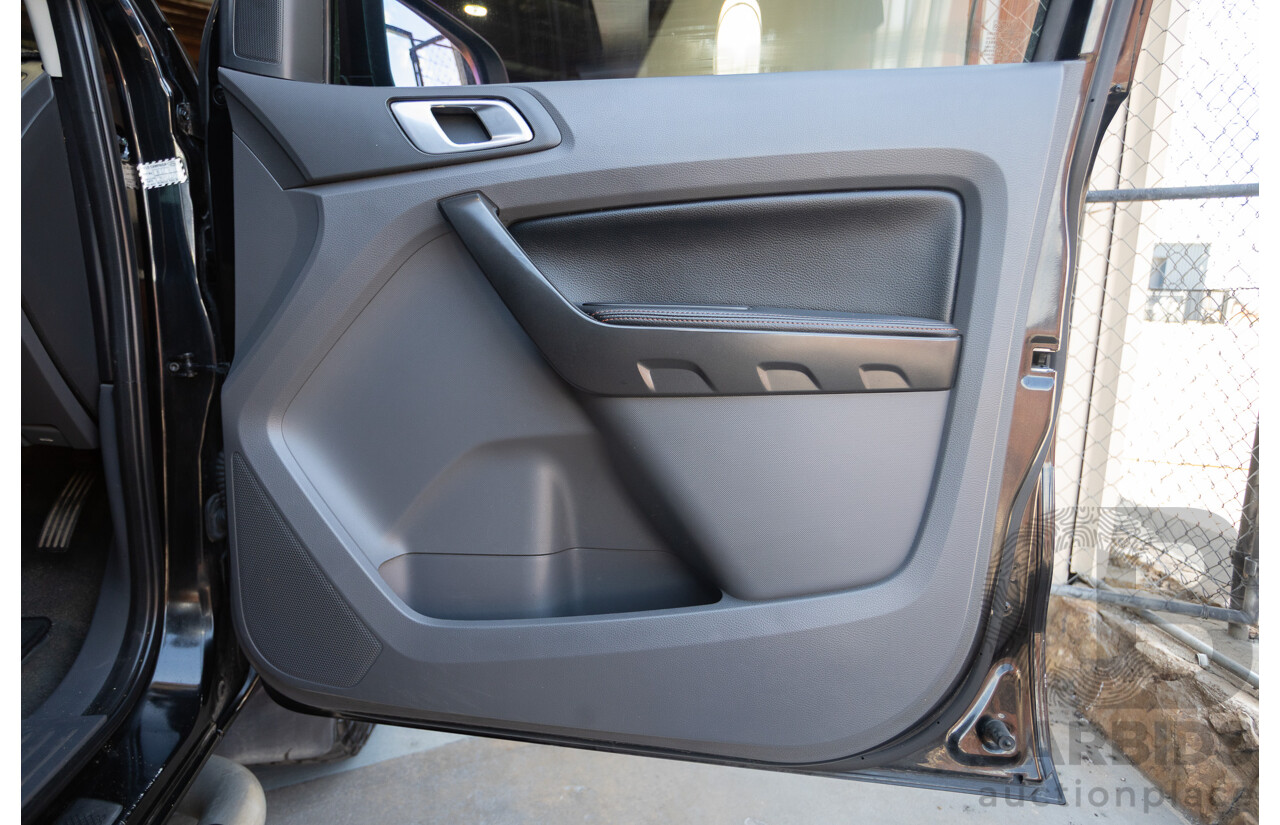 05/2015 Ford Ranger Wildtrak 3.2 (4x4) PX Crew Cab Utility Mica Black Metallic Turbo Diesel 3.2L