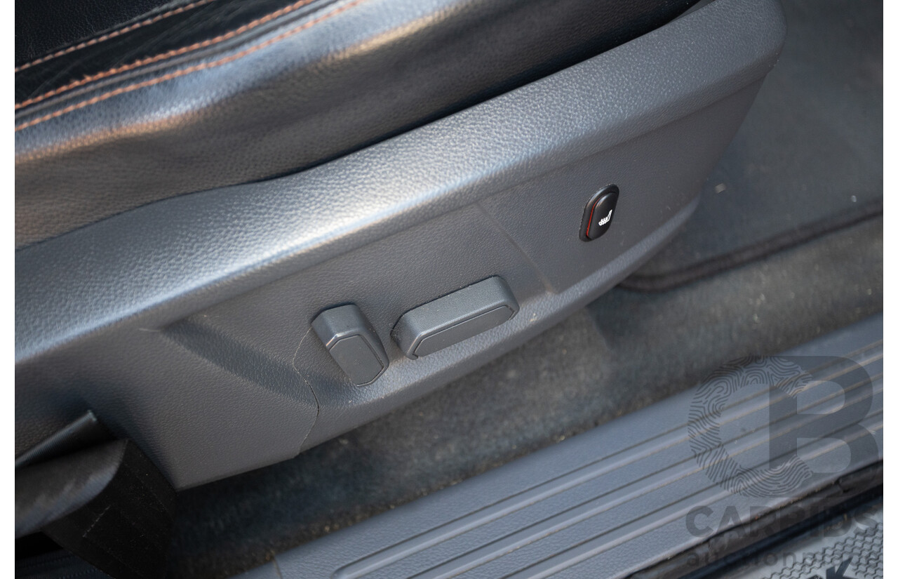 05/2015 Ford Ranger Wildtrak 3.2 (4x4) PX Crew Cab Utility Mica Black Metallic Turbo Diesel 3.2L