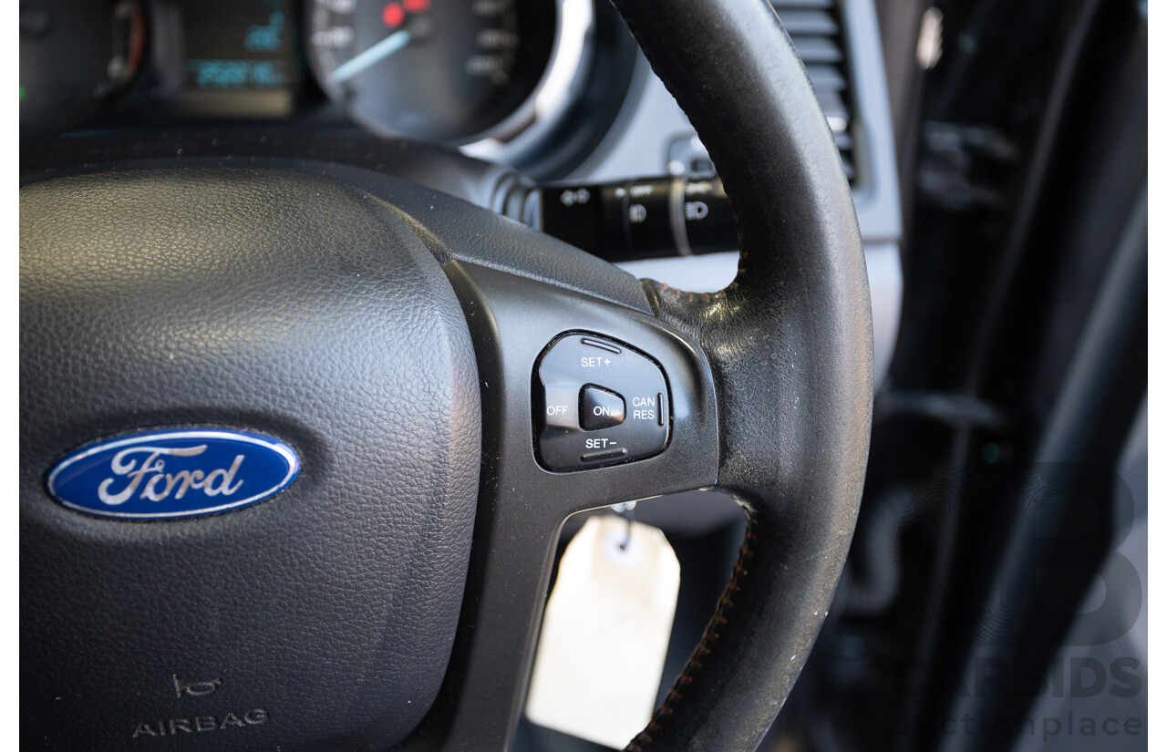 05/2015 Ford Ranger Wildtrak 3.2 (4x4) PX Crew Cab Utility Mica Black Metallic Turbo Diesel 3.2L