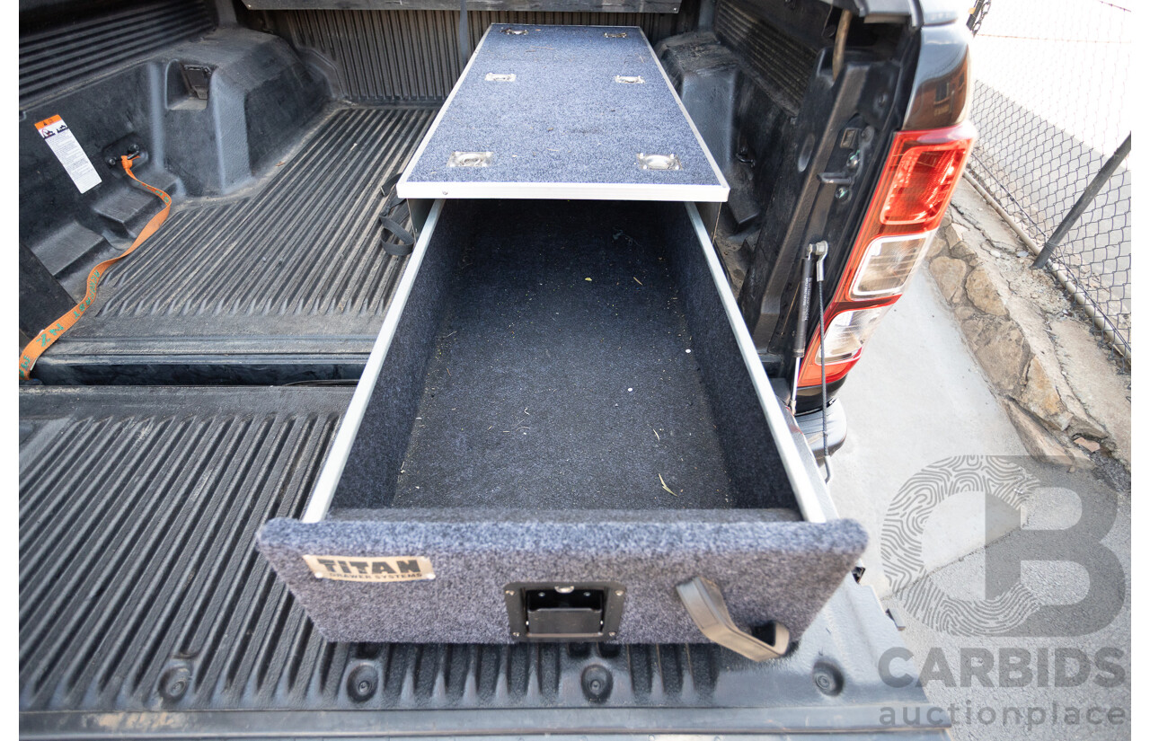 05/2015 Ford Ranger Wildtrak 3.2 (4x4) PX Crew Cab Utility Mica Black Metallic Turbo Diesel 3.2L