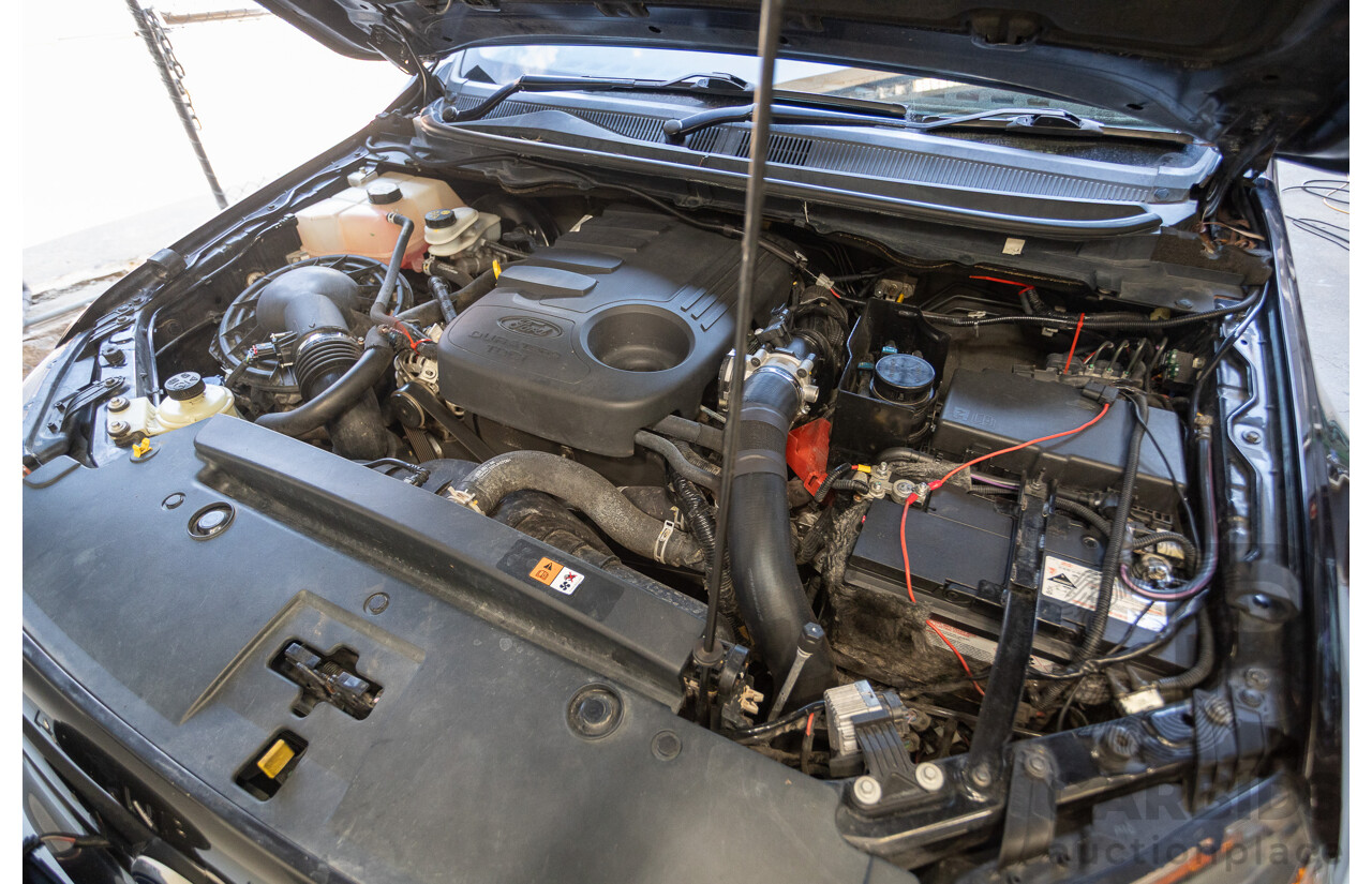 05/2015 Ford Ranger Wildtrak 3.2 (4x4) PX Crew Cab Utility Mica Black Metallic Turbo Diesel 3.2L