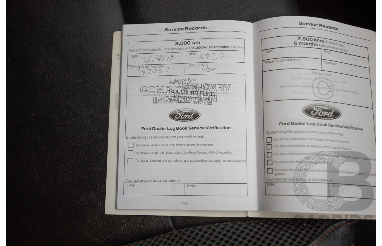 05/2015 Ford Ranger Wildtrak 3.2 (4x4) PX Crew Cab Utility Mica Black Metallic Turbo Diesel 3.2L