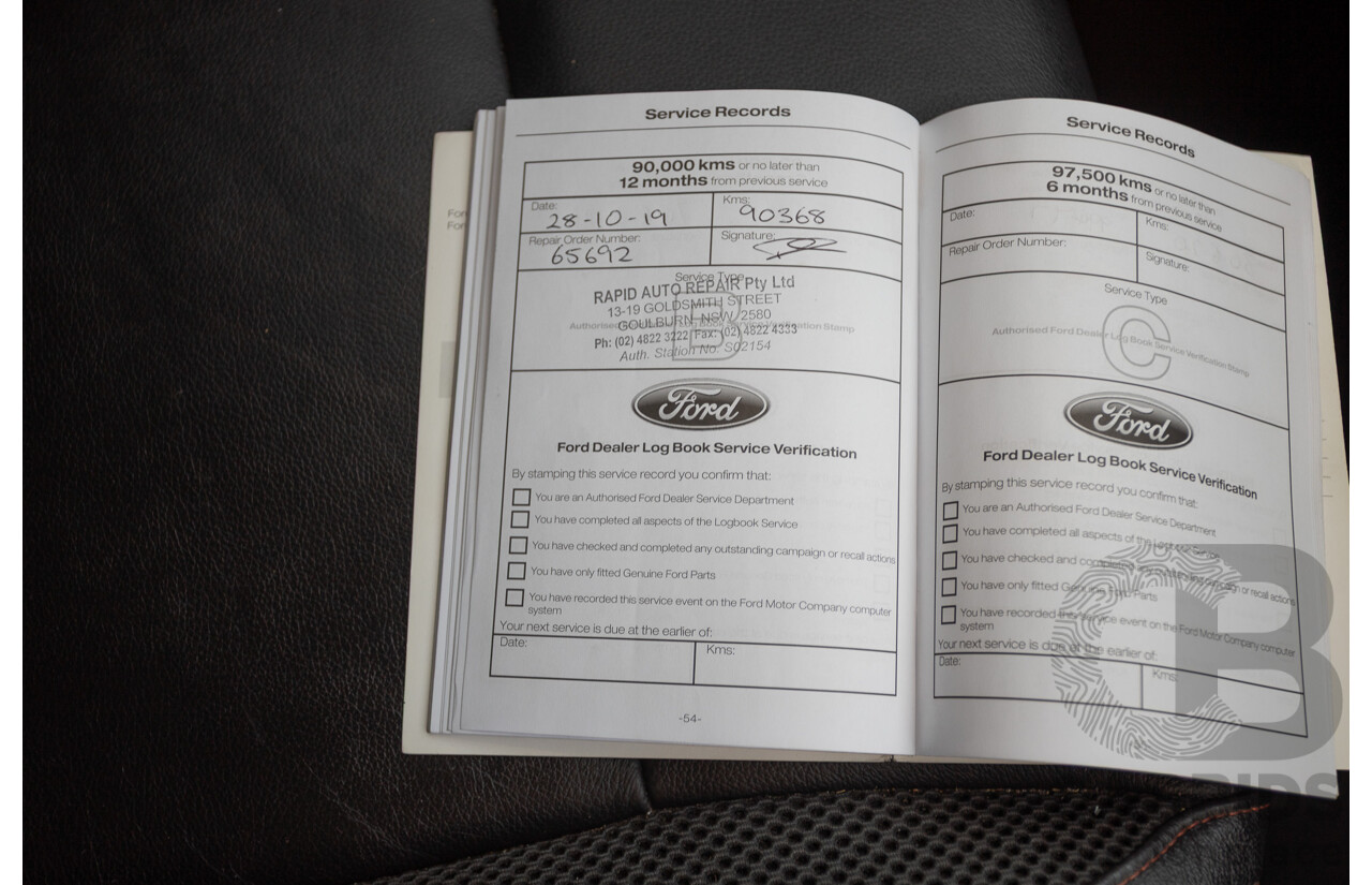 05/2015 Ford Ranger Wildtrak 3.2 (4x4) PX Crew Cab Utility Mica Black Metallic Turbo Diesel 3.2L