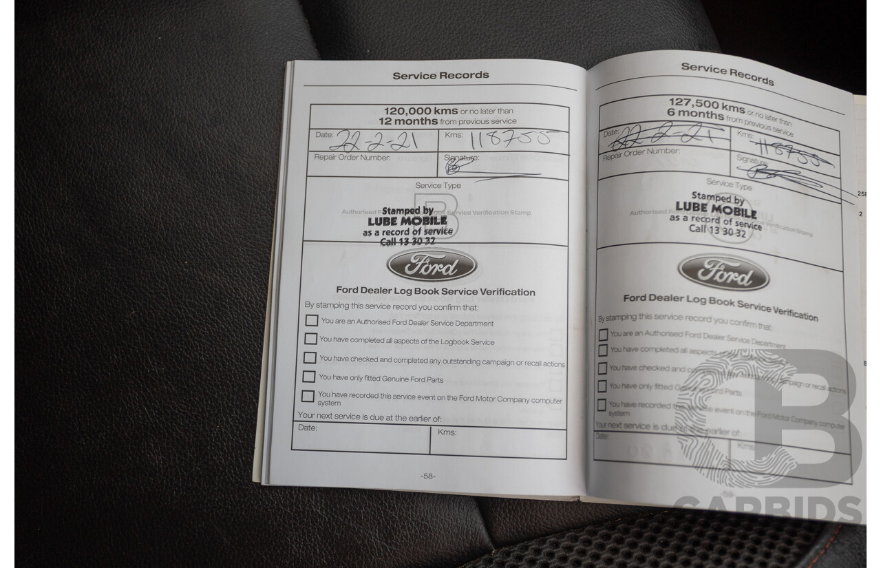 05/2015 Ford Ranger Wildtrak 3.2 (4x4) PX Crew Cab Utility Mica Black Metallic Turbo Diesel 3.2L