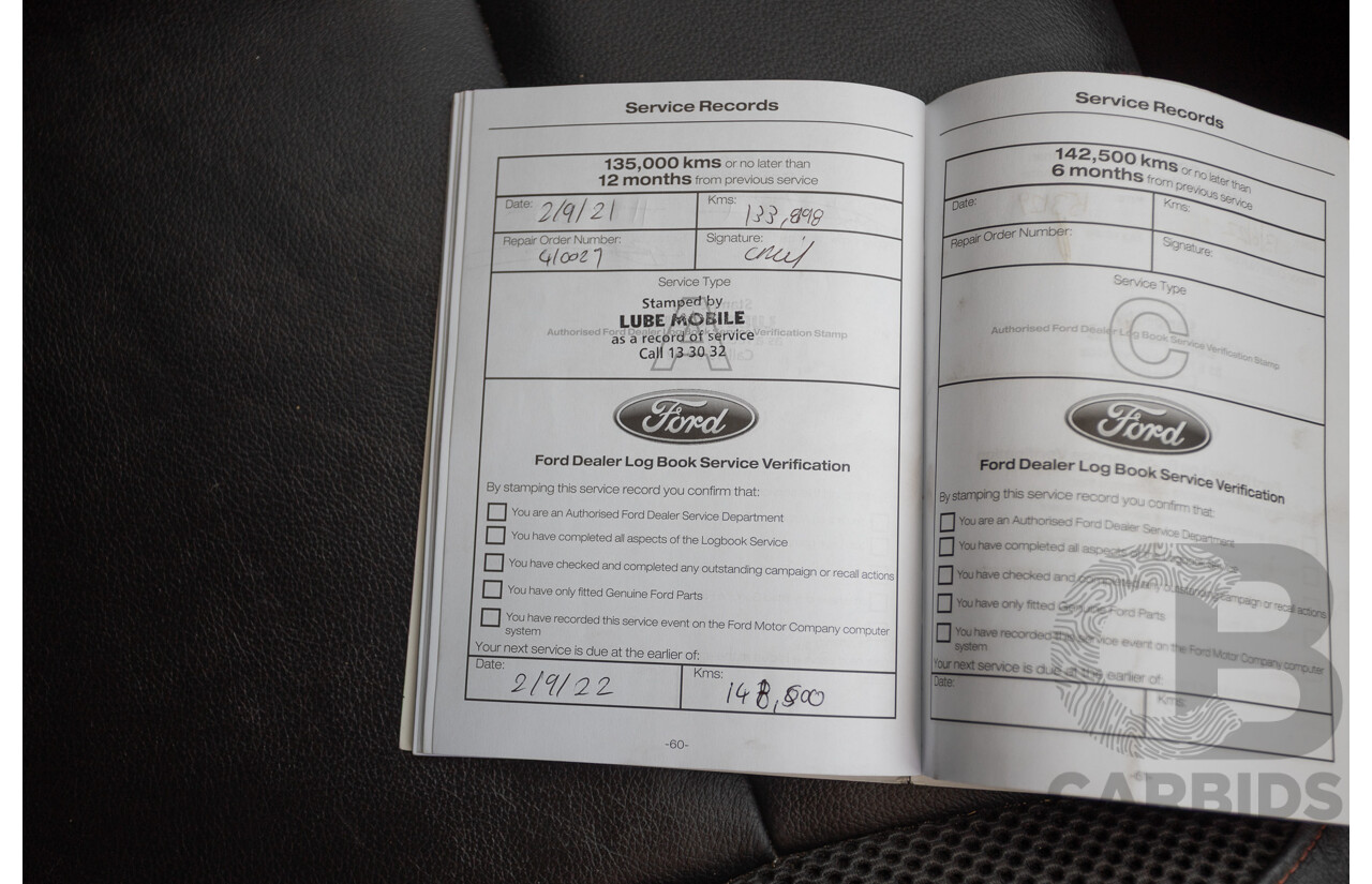 05/2015 Ford Ranger Wildtrak 3.2 (4x4) PX Crew Cab Utility Mica Black Metallic Turbo Diesel 3.2L