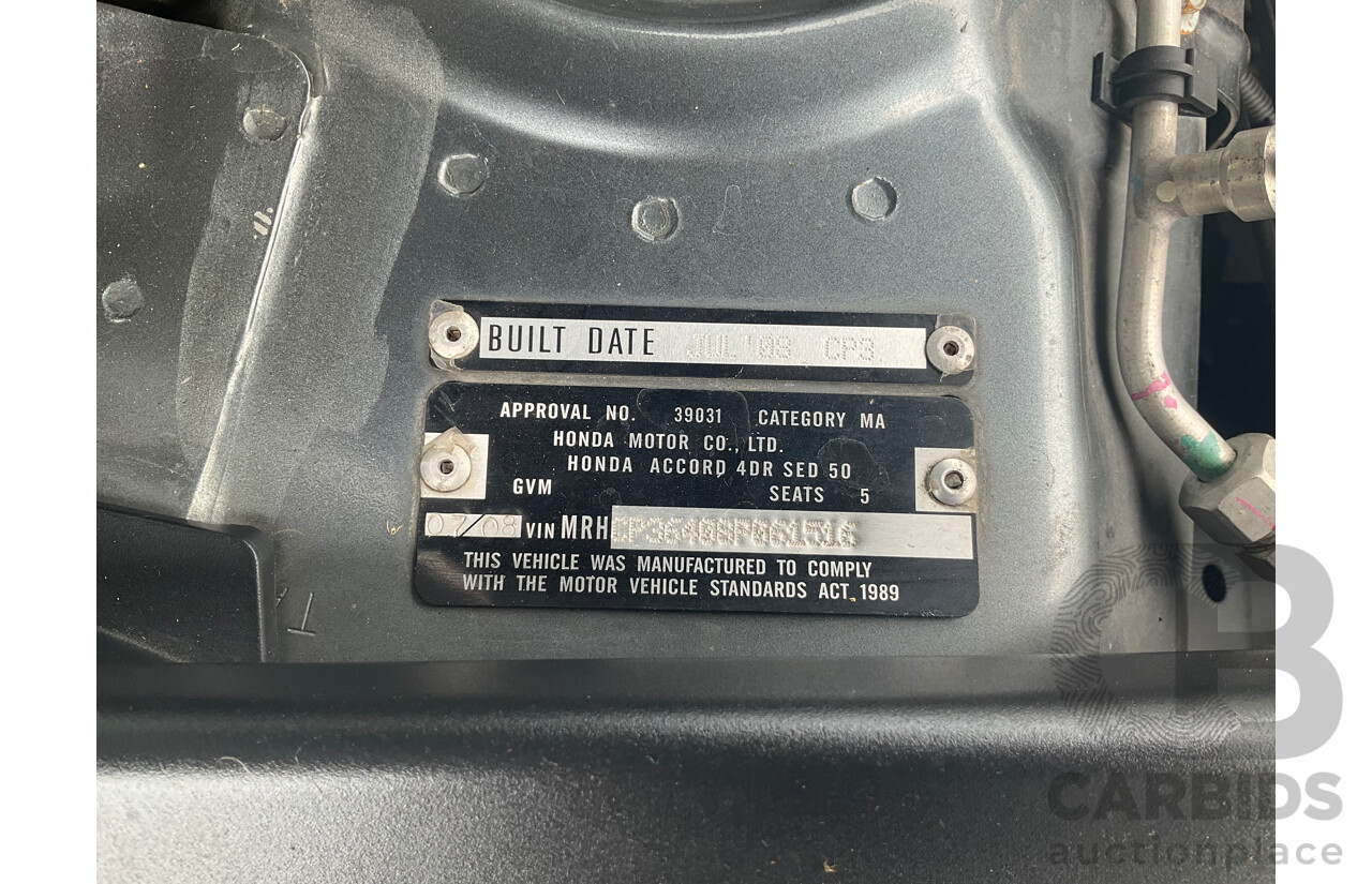 7/2008 Honda Accord V6 Luxury 50 4d Sedan Polished Metal Metallic V6 3.5L