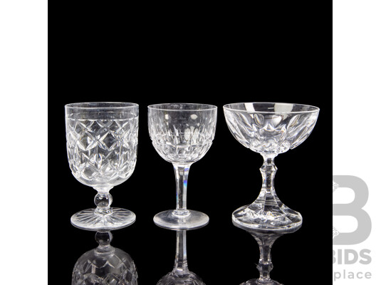 1662016 · Set of 6 Stuart Lead Crystal Wine Glasses