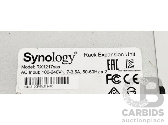 Synology (RX1217sas) 12-Bay SAS Expansion Unit