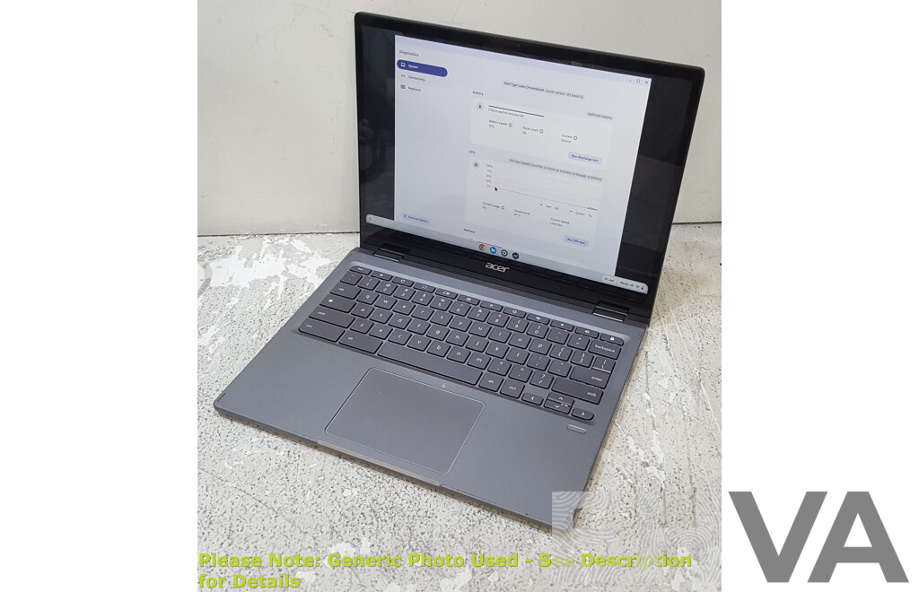 Acer (CP713-3W) 11th Gen Intel Core i3 (1115G4) 3.00GHz-4.10GHz 2-Core CPU 13-Inch Chromebook