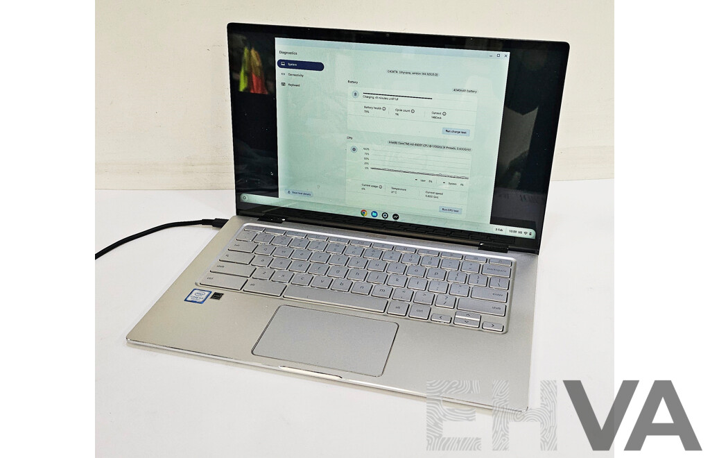 Asus (C545TA) Flip Intel Core M3 (8100Y) 1.10GHz-3.40GHz 2-Core CPU 14-Inch Chromebook