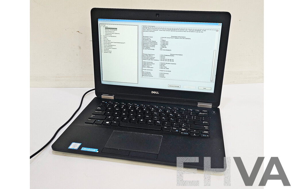 Dell Latitude E7270 Intel Core I7 (6600U) 2.60GHz-3.40GHz 2-Core CPU 12.5-Inch FHD Laptop