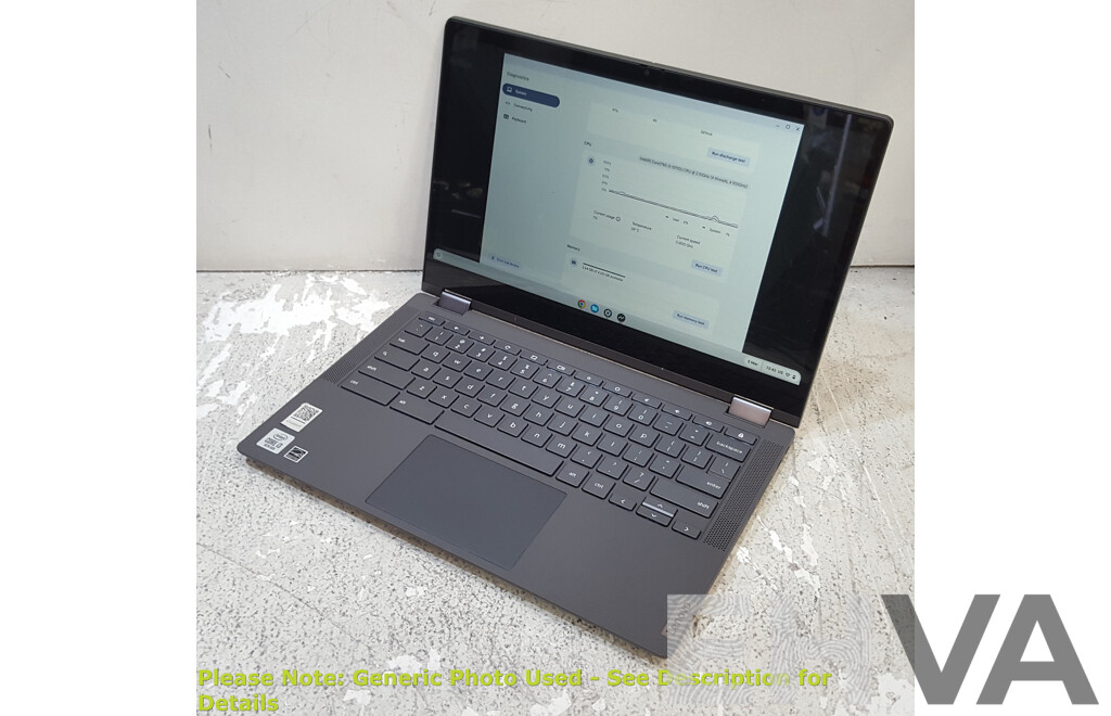 Lenovo IdeaPad Flex 5 (CB-13IML05) 10th Gen Intel Core i3 (10110U) 2.10GHz-4.10GHz 2-Core CPU 13-Inch Chromebook
