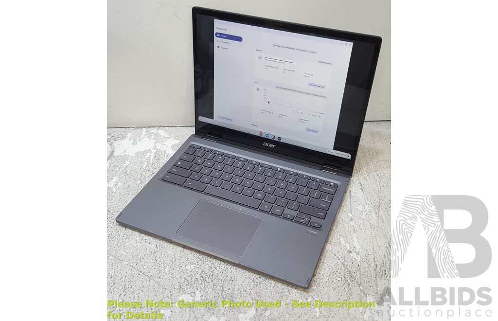 Acer (CP713-3W) 11th Gen Intel Core i3 (1115G4) 3.00GHz-4.10GHz 2-Core CPU 13-Inch Chromebook