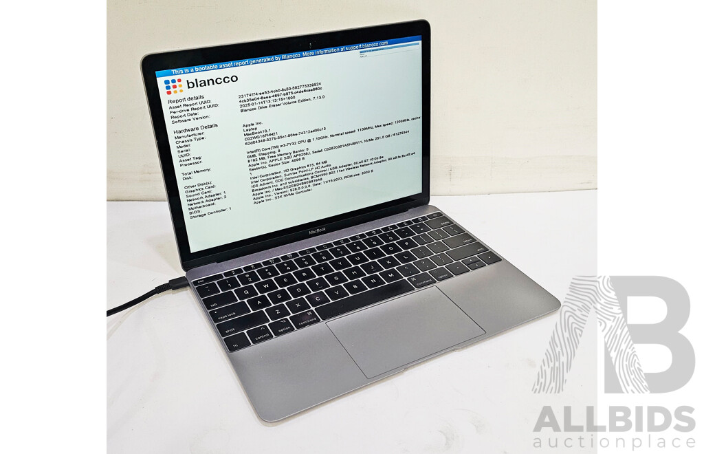 Apple (A1534) Intel Core M3-7Y32 CPU 1.2GHz - 3GHz Dual-Core CPU 12-Inch MacBook