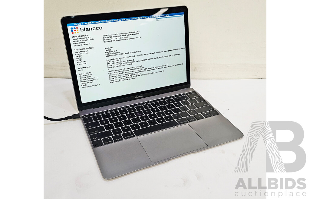 Apple (A1534) Intel Core M3-7Y32 CPU 1.2GHz - 3GHz Dual-Core CPU 12-Inch MacBook
