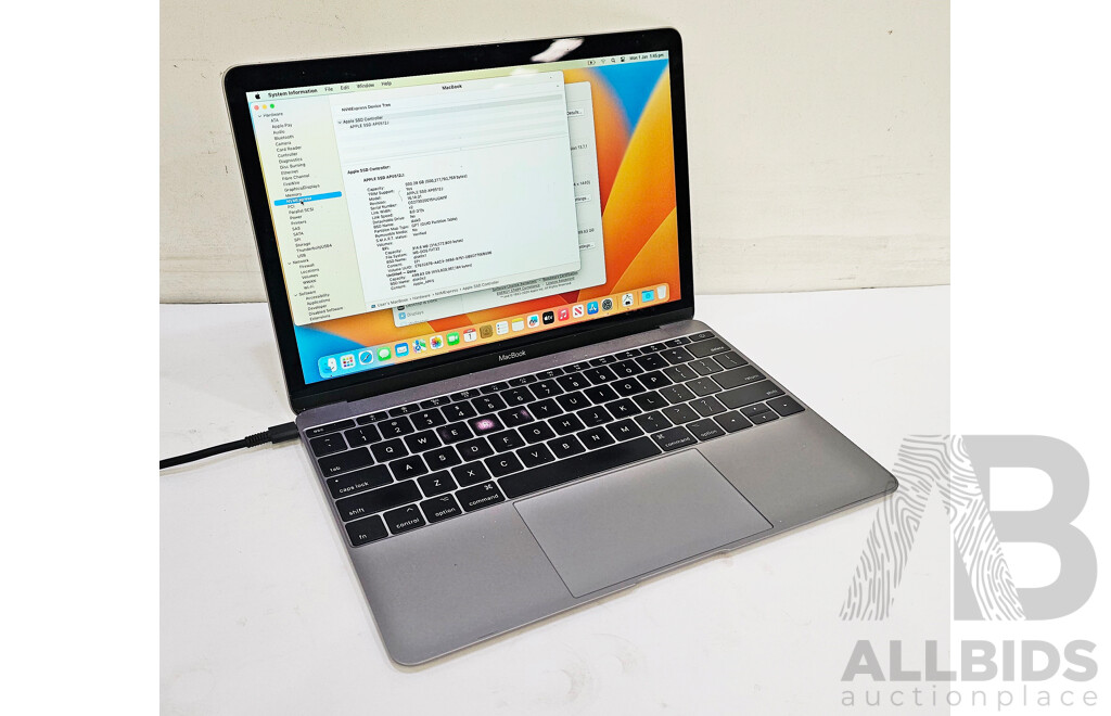 Apple (A1534) Intel Core I7-7Y75 CPU 1.3GHz - 3.6GHz Dual-Core CPU 12-Inch MacBook