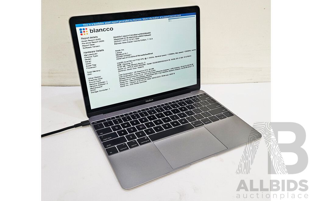 Apple (A1534) Intel Core M3-7Y32 CPU 1.2GHz - 3GHz Dual-Core CPU 12-Inch MacBook