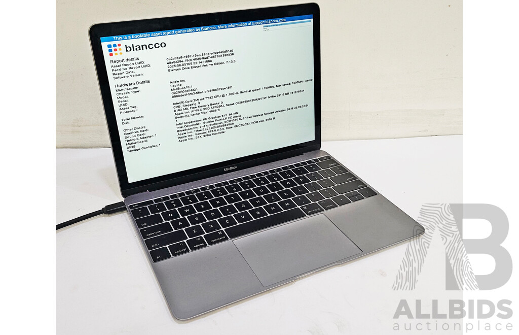 Apple (A1534) Intel Core M3-7Y32 CPU 1.2GHz - 3GHz Dual-Core CPU 12-Inch MacBook