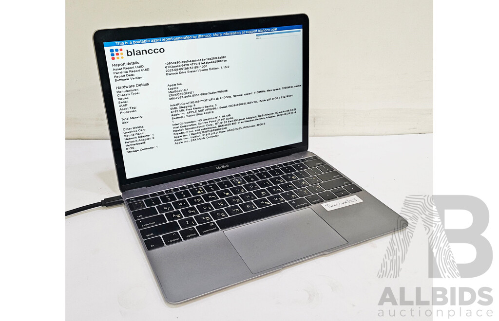 Apple (A1534) Intel Core M3-7Y32 CPU 1.2GHz - 3GHz Dual-Core CPU 12-Inch MacBook