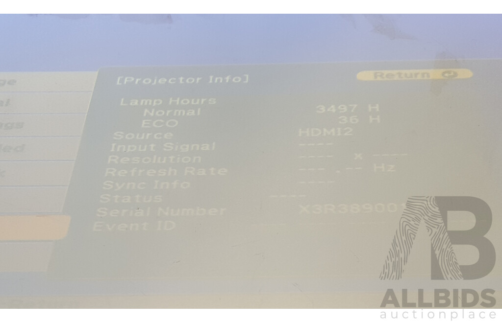 Epson (EB-685W) WXGA 3LCD Projector