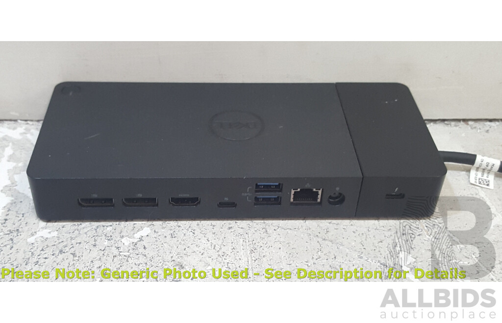 Dell (K20A001) WD19TBS Docking Station w/ Power Supply