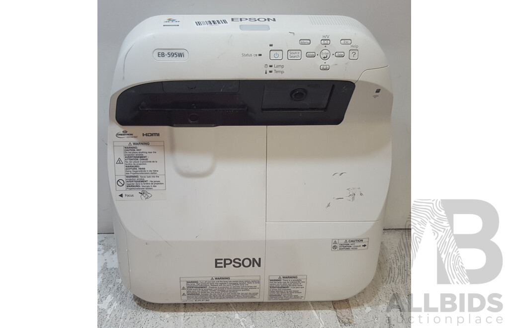 Epson (EB-595Wi) WXGA 3LCD Projector