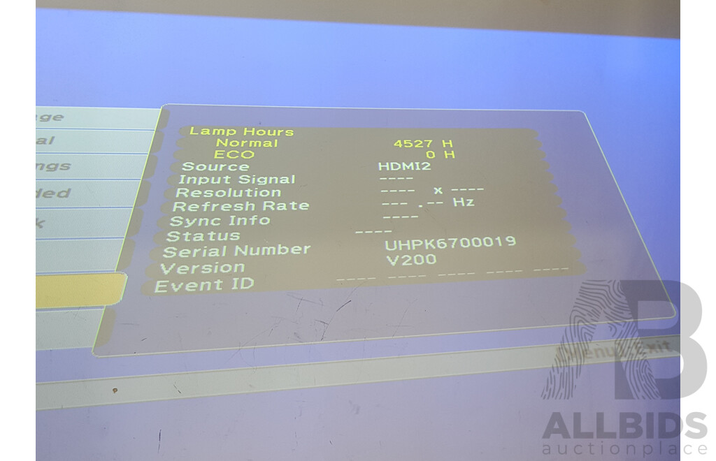 Epson (EB-595Wi) WXGA 3LCD Projector