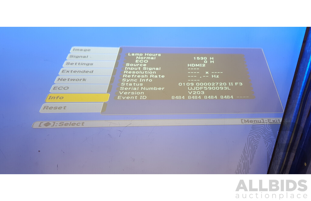 Epson (EB-575Wi) WXGA 3LCD Projector