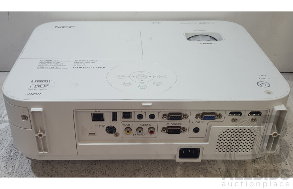 NEC (M403H) Full HD (1080p) DLP Projector