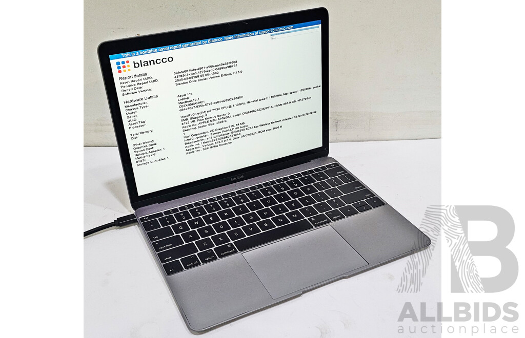 Apple (A1534) Intel Core M3-7Y32 CPU 1.2GHz - 3GHz Dual-Core CPU 12-Inch MacBook