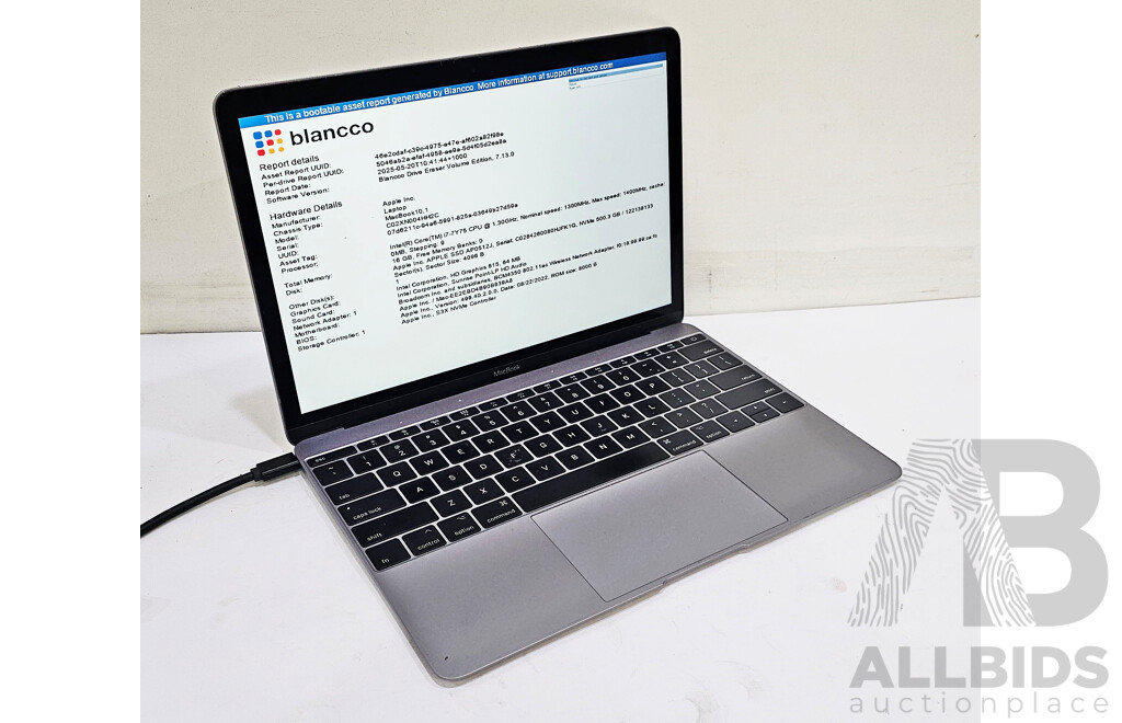 Apple (A1534) Intel Core I7-7Y75 CPU 1.3GHz - 3.6GHz Dual-Core CPU 12-Inch MacBook