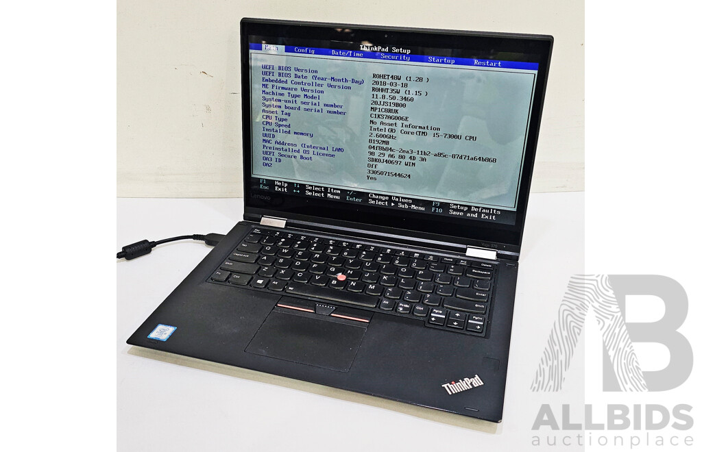 Lenovo Thinkpad 370 Yoga Intel Core I5 (7300U) 2.60GHz-3.50GHz 2-Core CPU 13.3-Inch 2 in 1 Laptop