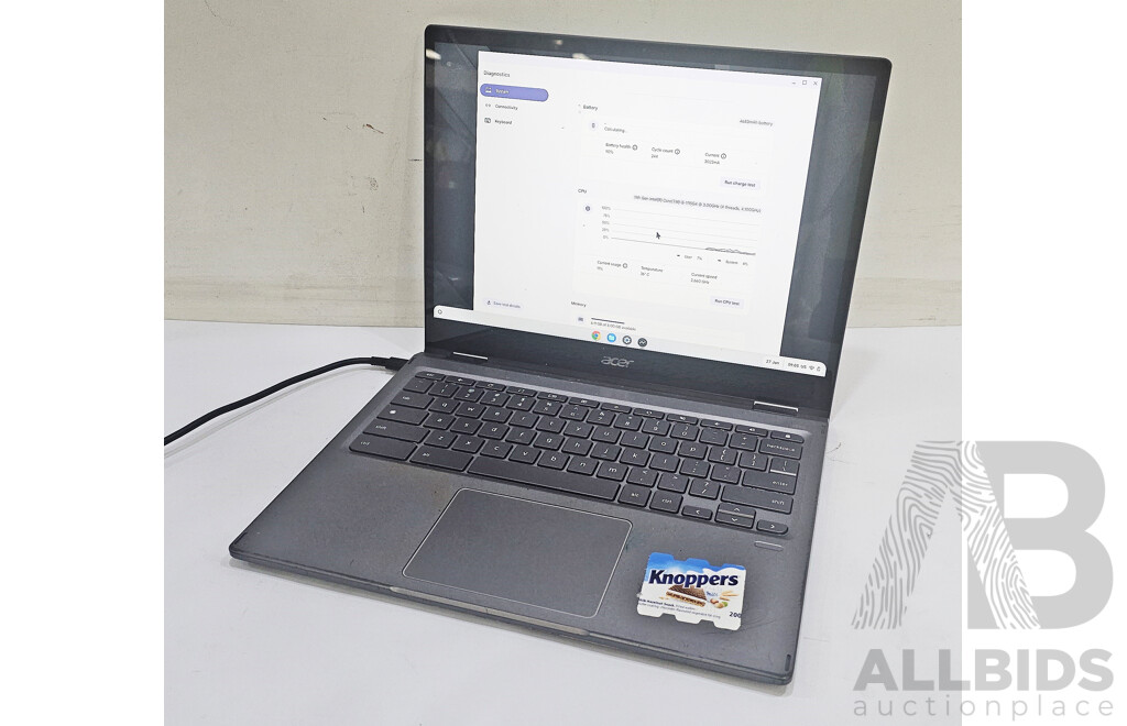 Acer (CP713-3w-31GL) Spin 713 11th Gen Intel Core I3 (1115G4) 1.70GHz-4.10GHz 2-Core CPU 13.5-Inch Chromebook W/ Power Supply