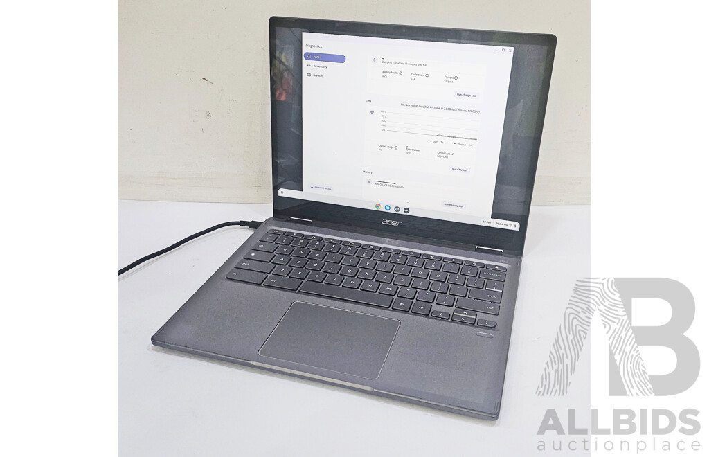 Acer (CP713-3w-31GL) Spin 713 11th Gen Intel Core I3 (1115G4) 1.70GHz-4.10GHz 2-Core CPU 13.5-Inch Chromebook W/ Power Supply