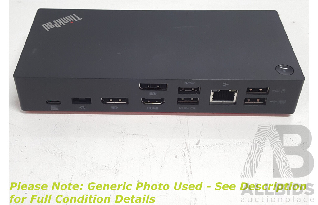Lenovo (LDC-G2) ThinkPad USB-C Dock Gen2 w/ Power Supply
