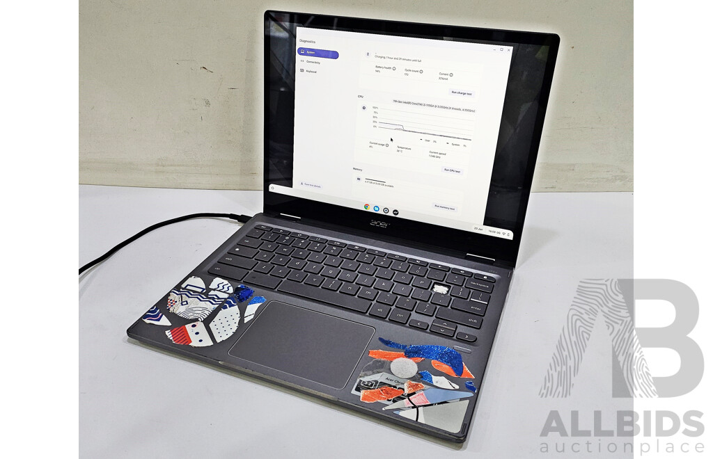 Acer (CP713-3w-31GL) Spin 713 11th Gen Intel Core I3 (1115G4) 1.70GHz-4.10GHz 2-Core CPU 13.5-Inch Chromebook