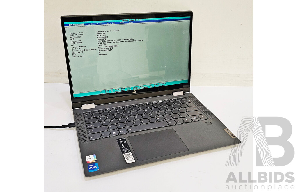 Lenovo Ideapad Flex 5 11th Gen Intel Core I7 (1165G7) 1.20GHz-4.70GHz 4-Core CPU 14-Inch 2 in 1 Laptop