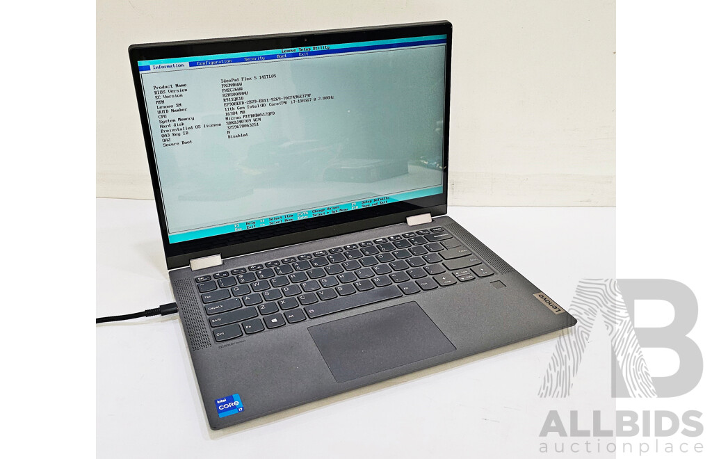 Lenovo Ideapad Flex 5 11th Gen Intel Core I7 (1165G7) 1.20GHz-4.70GHz 4-Core CPU 14-Inch 2 in 1 Laptop