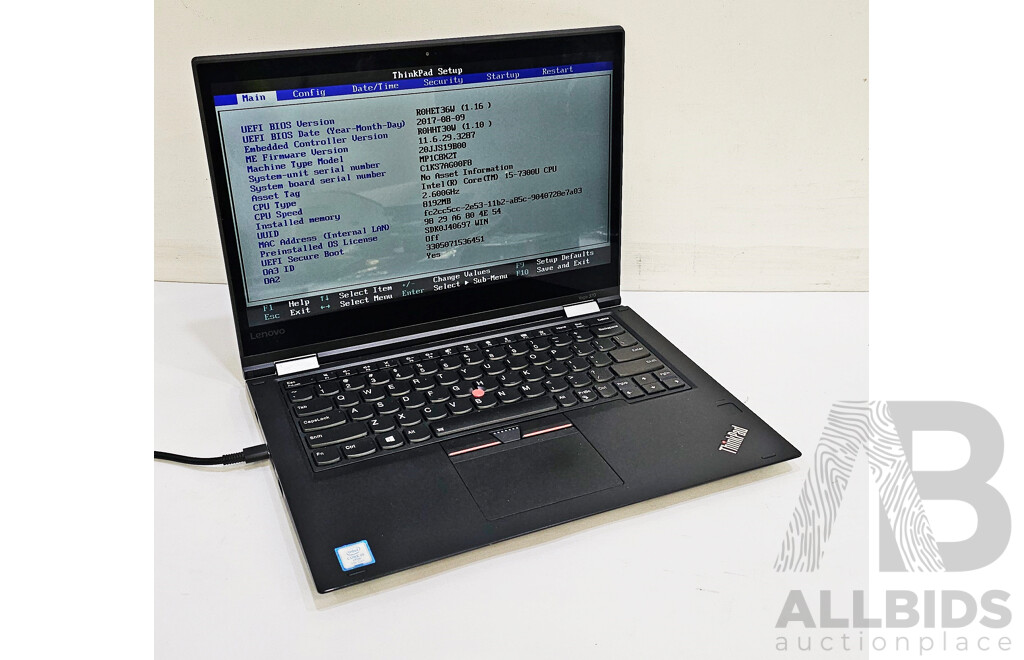 Lenovo Thinkpad 370 Yoga Intel Core I5 (7300U) 2.60GHz-3.50GHz 2-Core CPU 13.3-Inch 2 in 1 Laptop