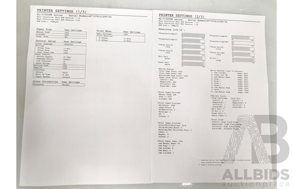 Brother HL-3150CDN Colour Laser Printer