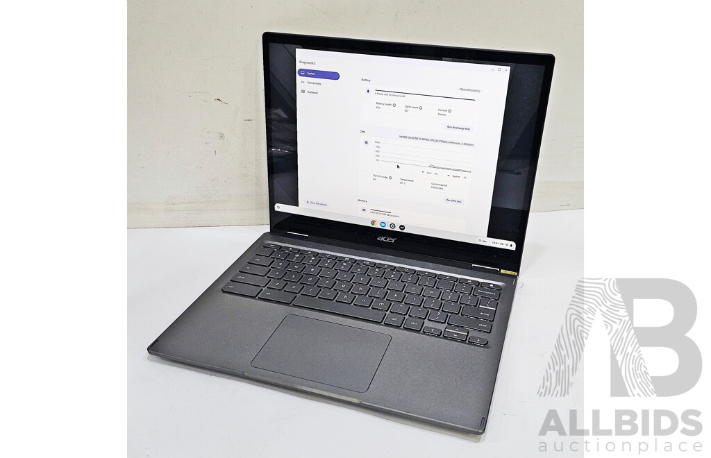 Acer (CP713-2w-30YK) Spin 713 10th Gen Intel Core I3 (10110U) 2.10GHz-4.10GHz 2-Core CPU 13.5-Inch Chromebook