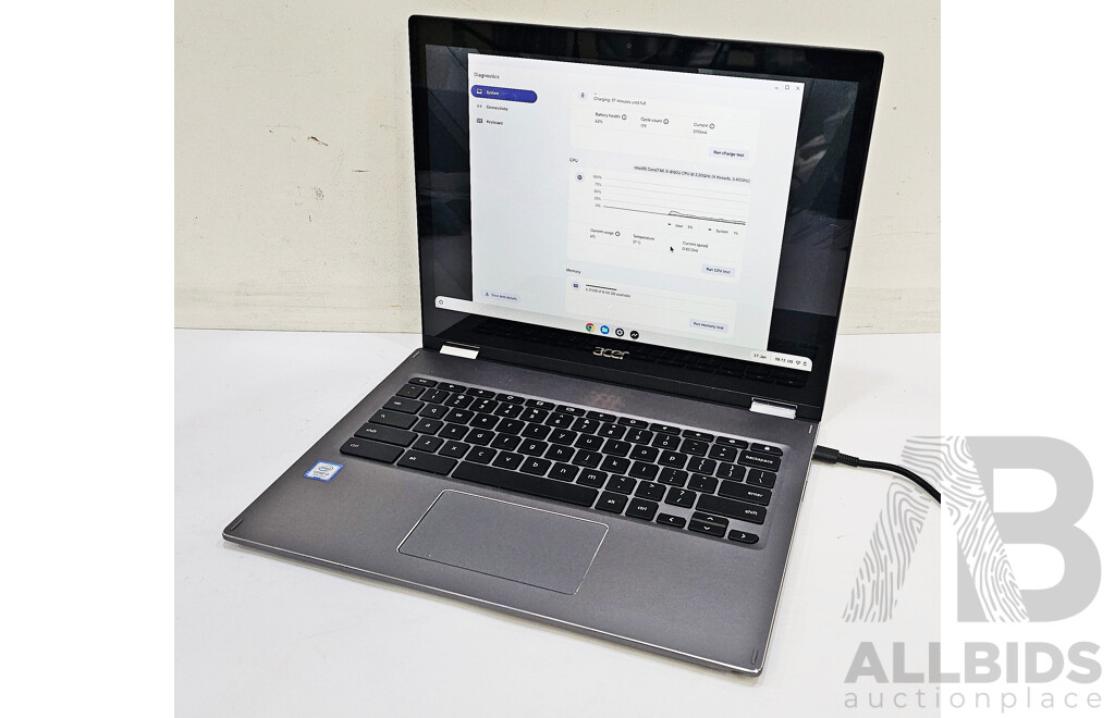 Acer (CP713-1w-30C7) Spin 13 Intel Core I3 (8130U) 2.20GHz-3.40GHz 2-Core CPU 13.5-Inch Chromebook