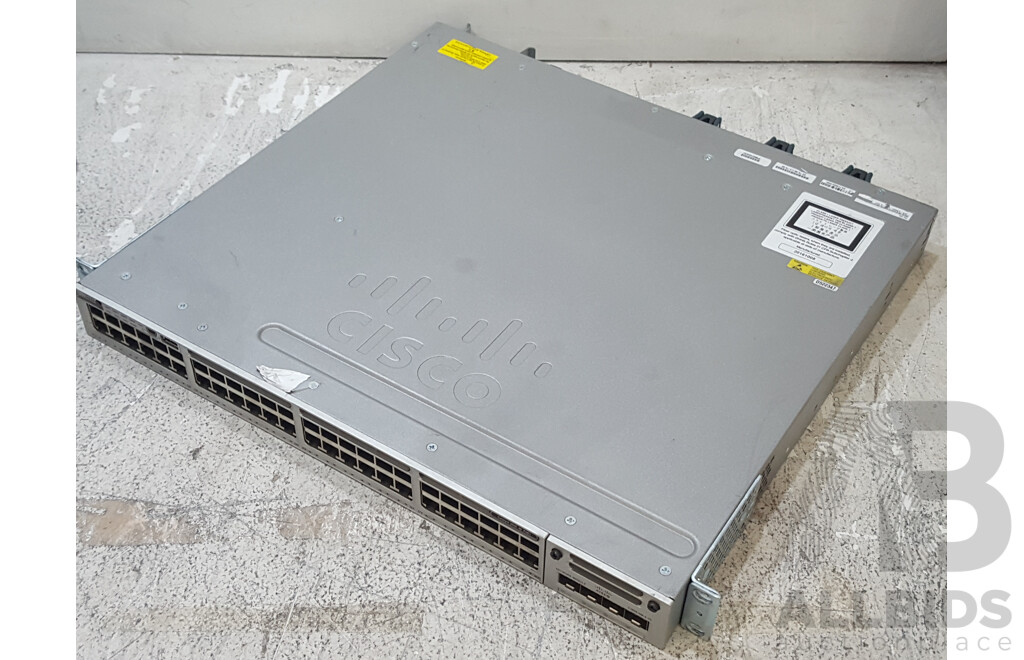 Cisco (WS-C3850-48P-S) Catalyst 3850-48-PoE+ 48-Port Gigabit Switch